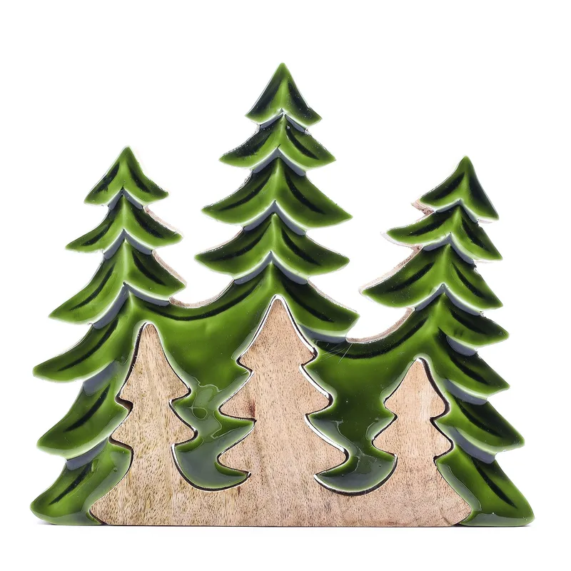 Lost in the Forrest Three Trees 3D Wooden Decoration 20x23cm — foto 3