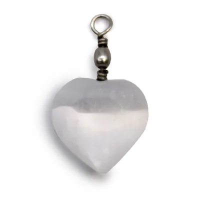 Selenite Heart Pendant — foto 5
