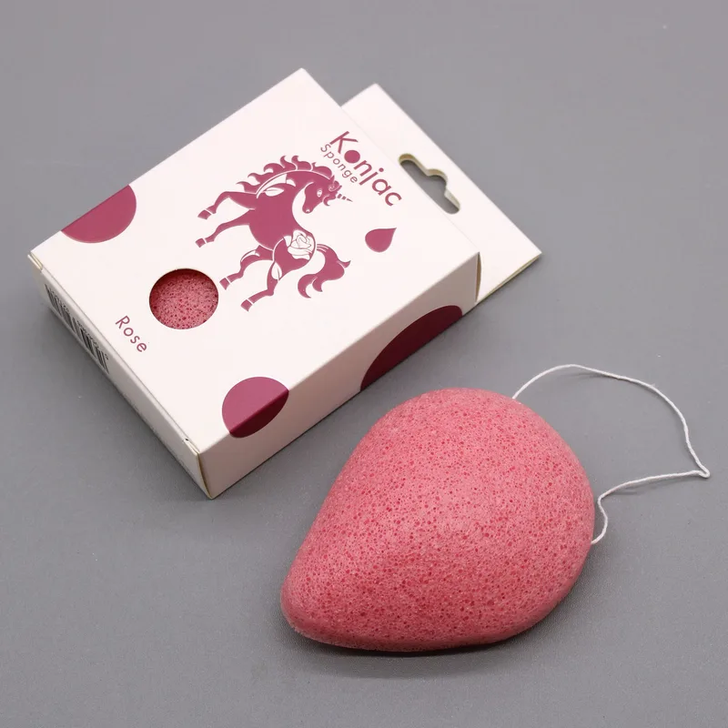 Teardrop Konjac Sponge - Rosa - Anti-aging — foto 1