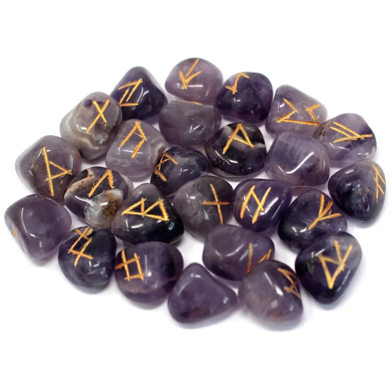 Indian Runes in Pouch Amethyst — foto 1
