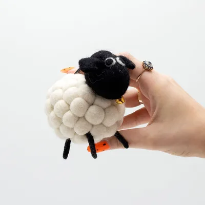Little Felt Sheep - Bianco — foto 1