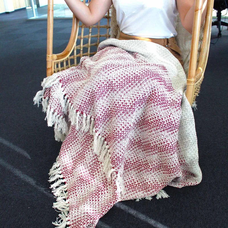 Boho Comfort Throws Ruby Two Tone — foto 1
