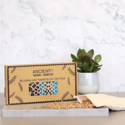 Lavanda Naturale Cotton and Juco Eye Pillow in Gift Scatola Blu Viper — foto 1