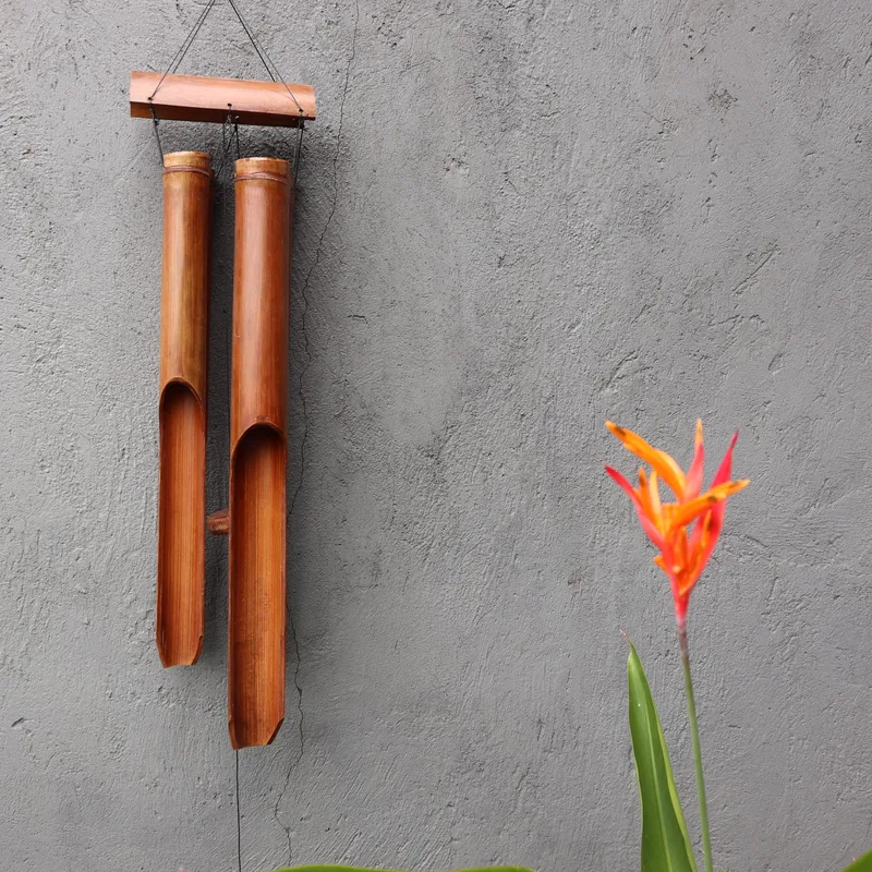 Bamboo Windchime - Naturale finish - 4 Big Tubes
