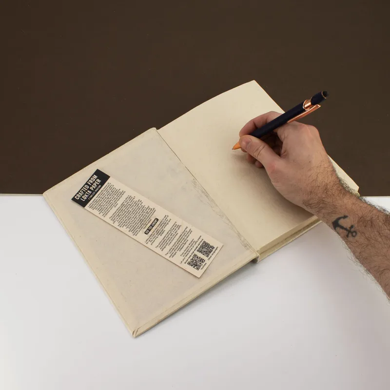 Lrg Lokta Inspiration Notebook (21x15cm) - 45 leafs - Every Peak - inc bookmark — foto 2