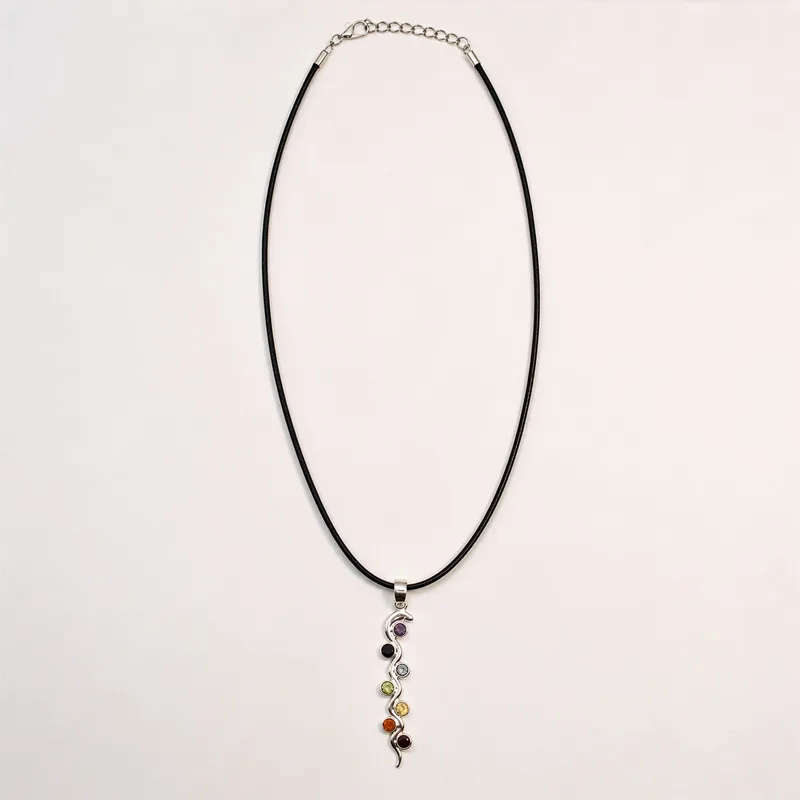 Indian Devotional Pendant Argento Plated Snake Chakra — foto 1