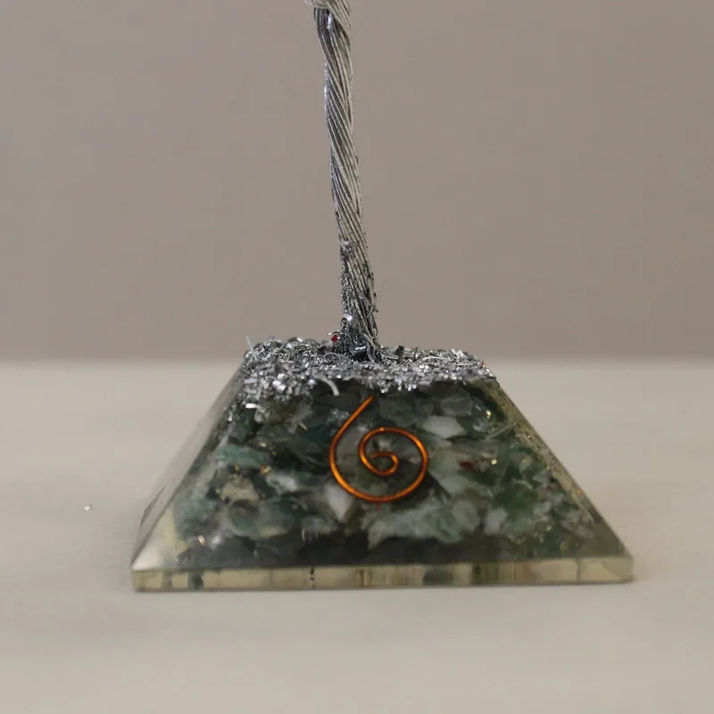Gemstone Albero with Organite Base 80 Stone Moss Agate — foto 1