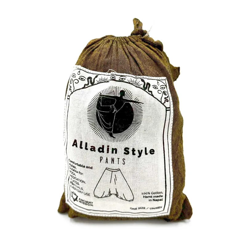 Yoga and Festival Pants Aladdin Himalayan Print on Arancia — foto 1