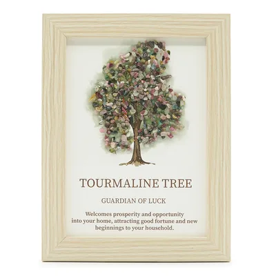 Gemstone Picture - Albero of Life - Toruraline (20x14.7x1cm)