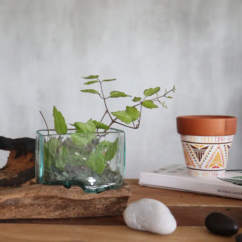Molten Glass Tank on Legno with Stand Small Bowl — foto 3