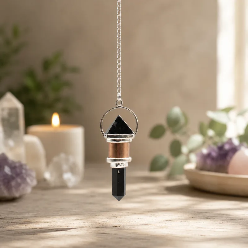 The Night Watcher Combo Piece Copper Pendulum Obsidian — foto 2