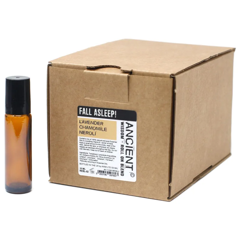 30x Roll On Essenziale Olio Blend Fall Asleep UNLABELLED — foto 3