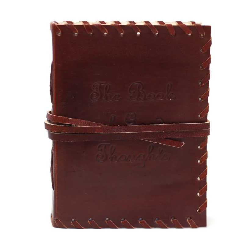 Leather Book of Thoughts with Wrap Notebook — foto 6