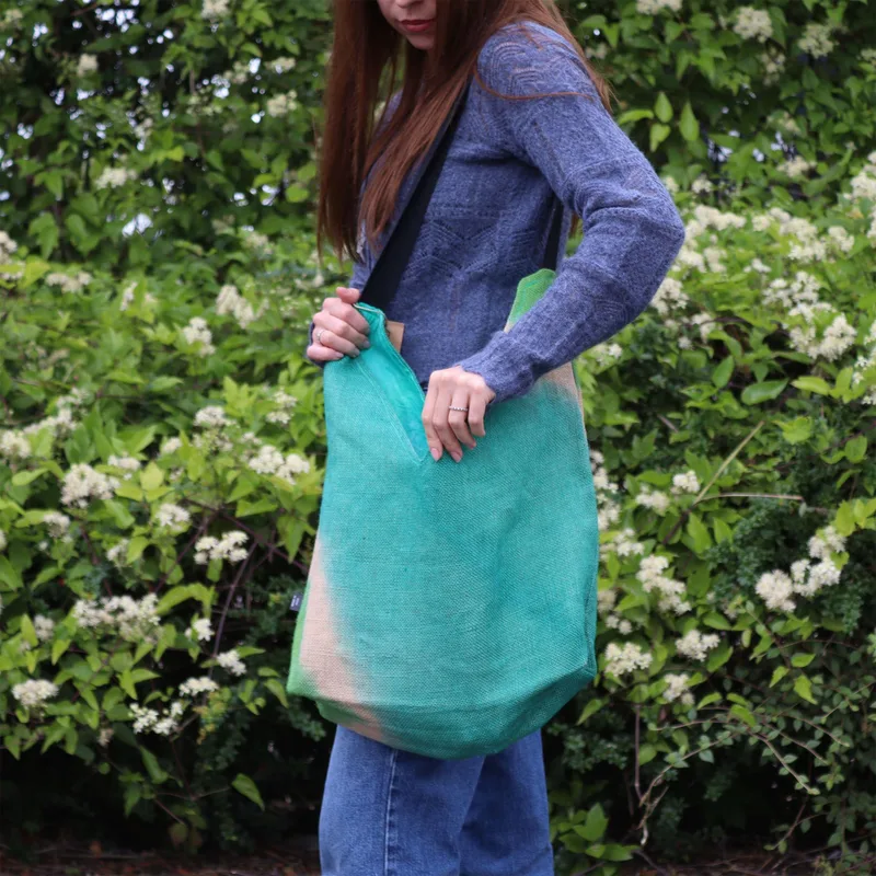 Soft Blend Shoulder Tote Teal