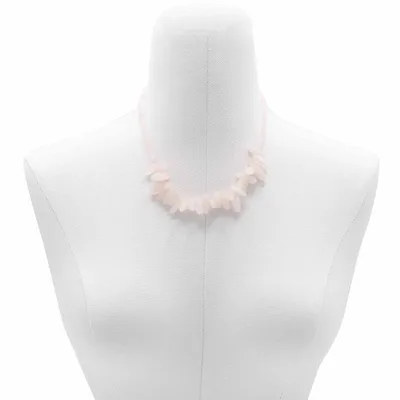 Collo Gioiello Longstone - Quarzo Rosa — foto 3