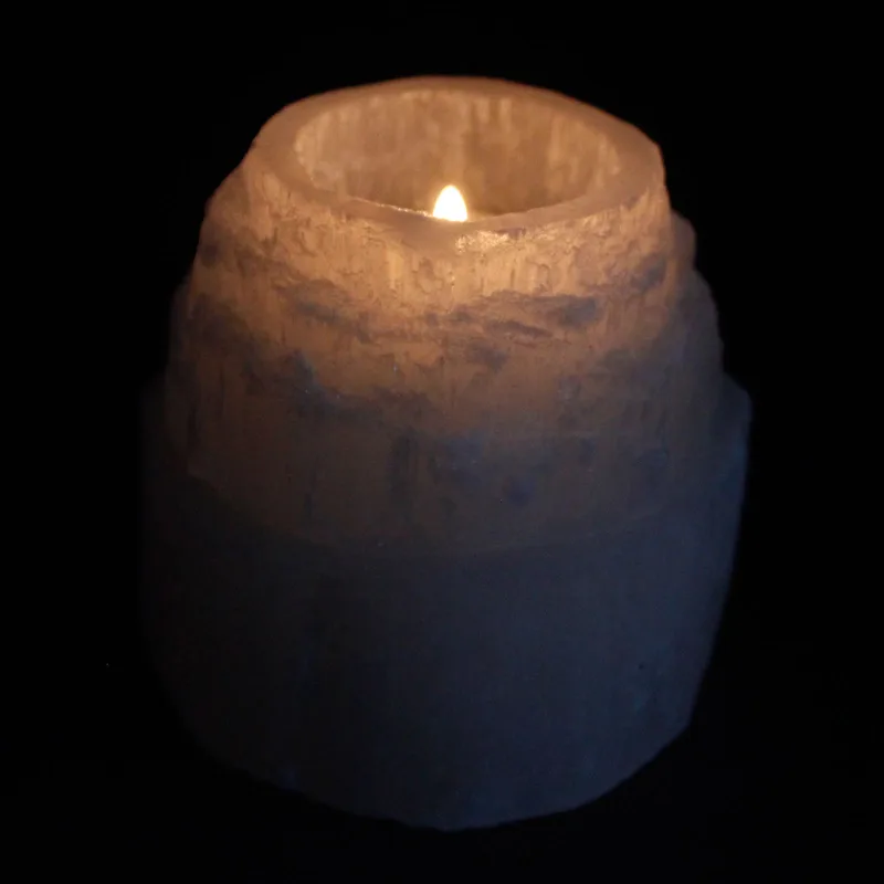 Selenite Mountain Top Candela Porta 8 cm — foto 1