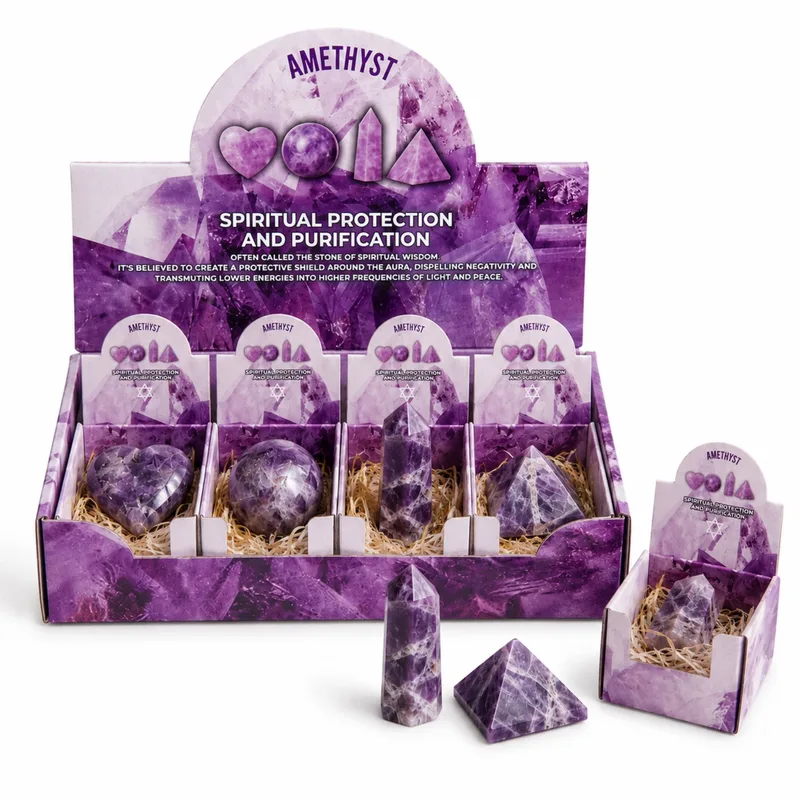 Four Gemstone Shapes - Amethyst — foto 2
