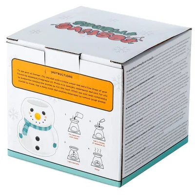 Snowman Shaped Christmas Ceramic Olio Bruciatore — foto 2