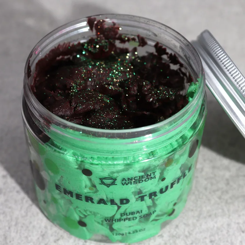 Dubai Whipped Crema Sapone Emerald Truffle 120g — foto 2
