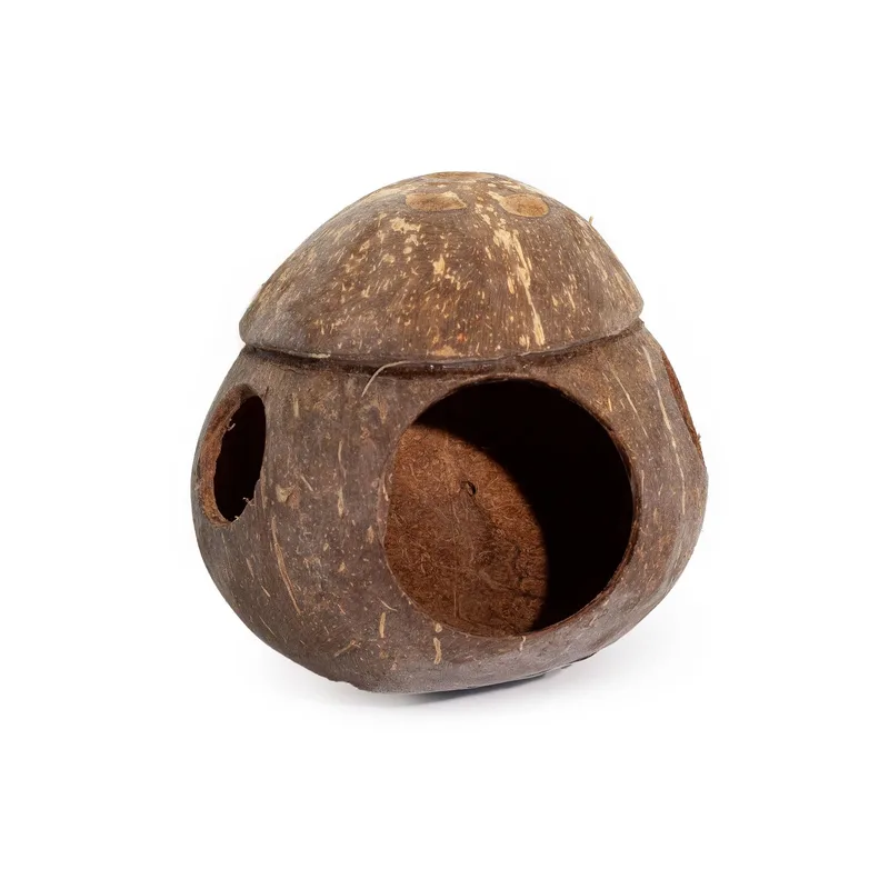 Casa per Uccelli in Cocco Naturale – con Gancio – 13cm