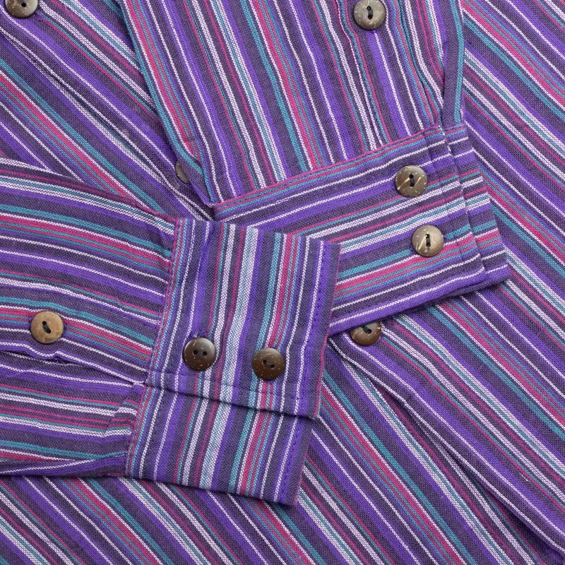 Nomad Sari Grandad Shirt Nero Purple XL — foto 6