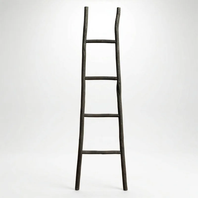 Large Kemu Legno Ladder 1.5m Nero Japan Style — foto 3