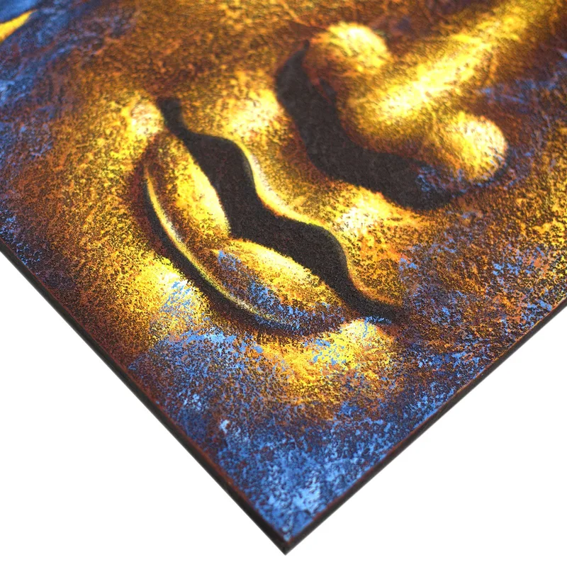 Buddah Painting Oro Face & Lotus Fiore — foto 3