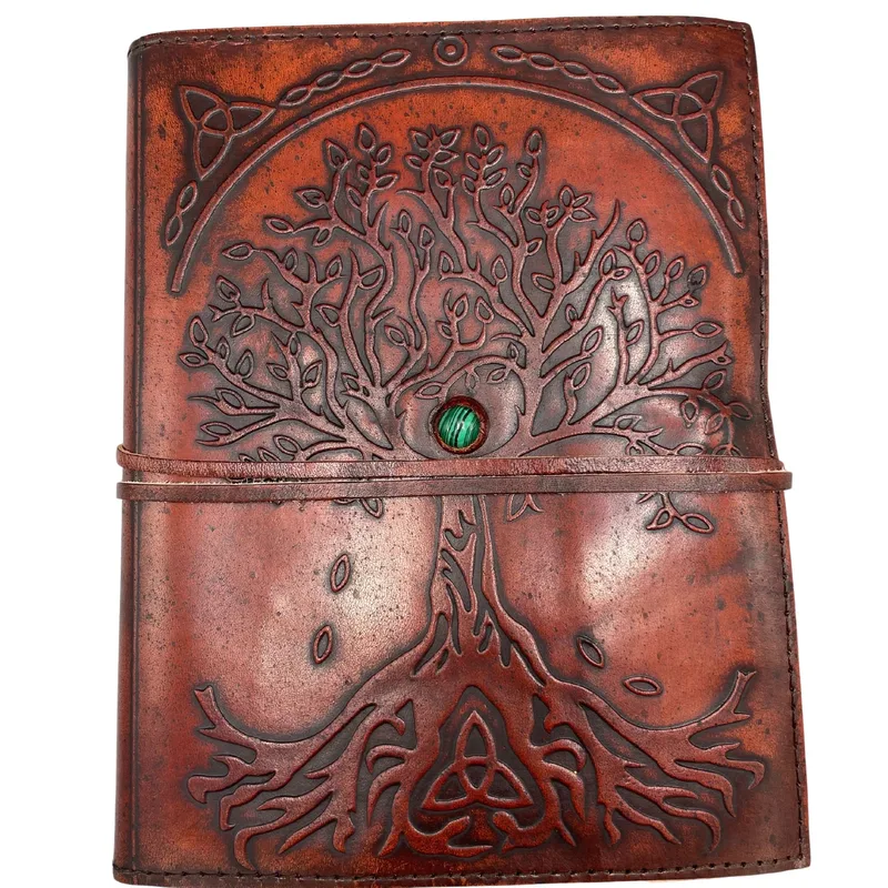 Large Albero of Life Leather Journal – 20x16x2cm — foto 2