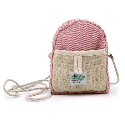 Borsa Rigida in Canapa per Cellulare con Cordino – Colore Casuale
