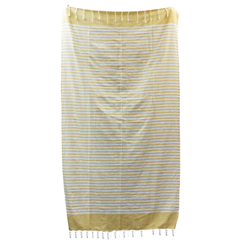 Cotton Pario Throw - 100x180 cm - Sunny Yellow — foto 4