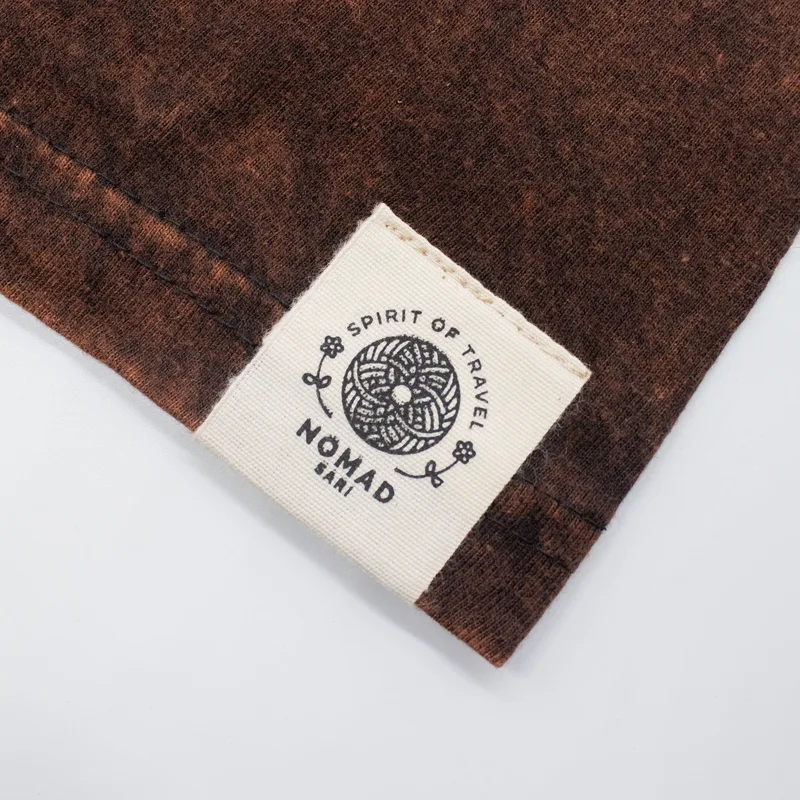 Nomad Sari Stonewashed Cotton T-Shirt Sun & Zodiac Brown Medium — foto 4