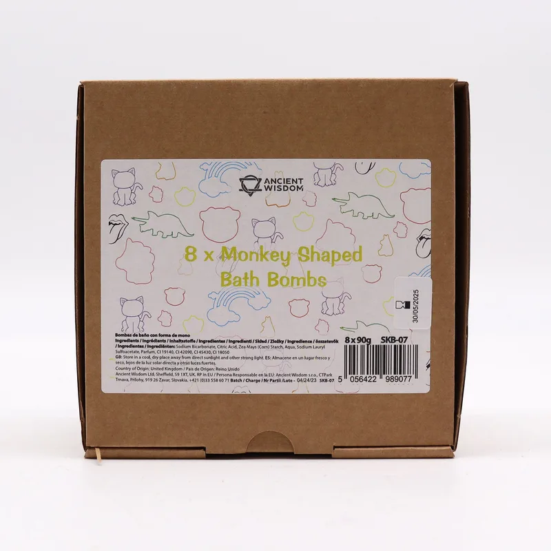 Monkey Bathbomb 90g - Guava & Strawberry — foto 2