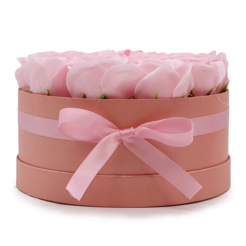 Sapone Fiore Gift Bouquet - 14 Pink Roses - Round