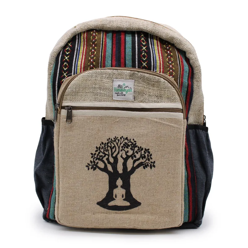 Large Hemp Backpack Bohdi Albero Design — foto 2