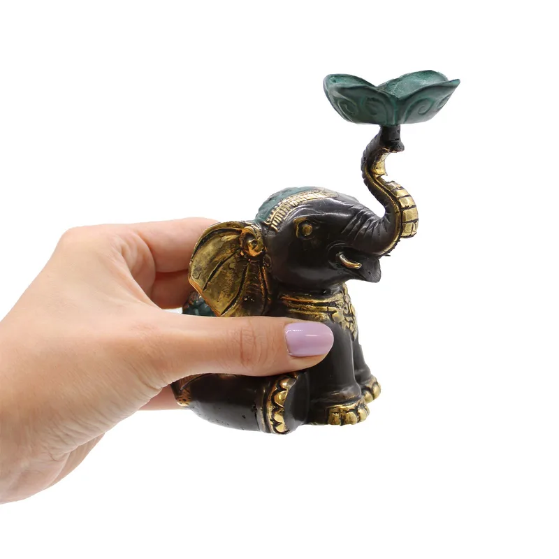 Medium Elephant Candela / Incenso Porta — foto 1