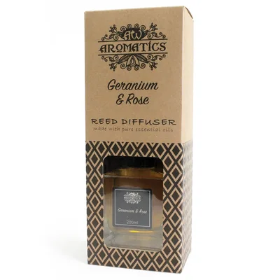 200ml Geranium & Rosa Essenziale Olio Reed Diffusore — foto 2
