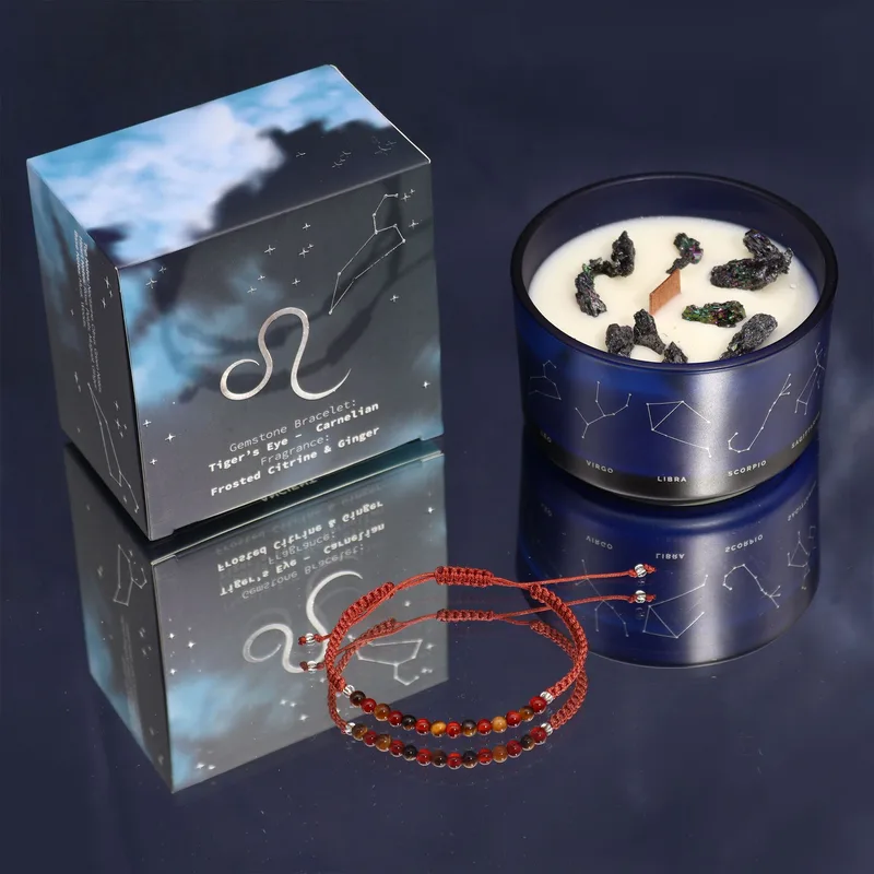 Zodiac Crystal Candela with Gemstone Bracelet Leo — foto 5