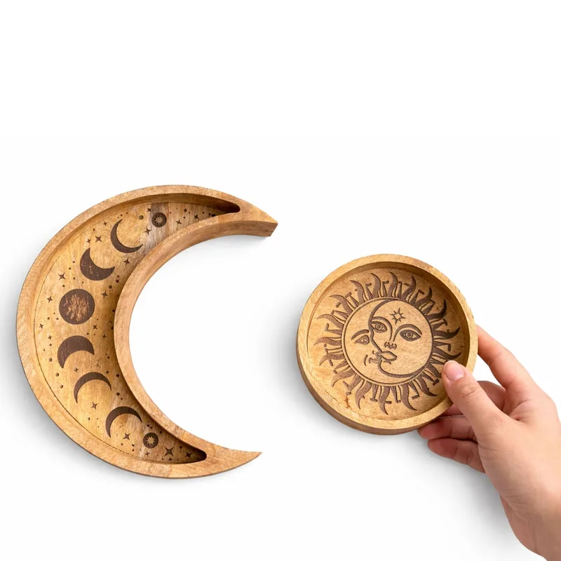 Moon Shaped Round Tray S/2 — foto 1