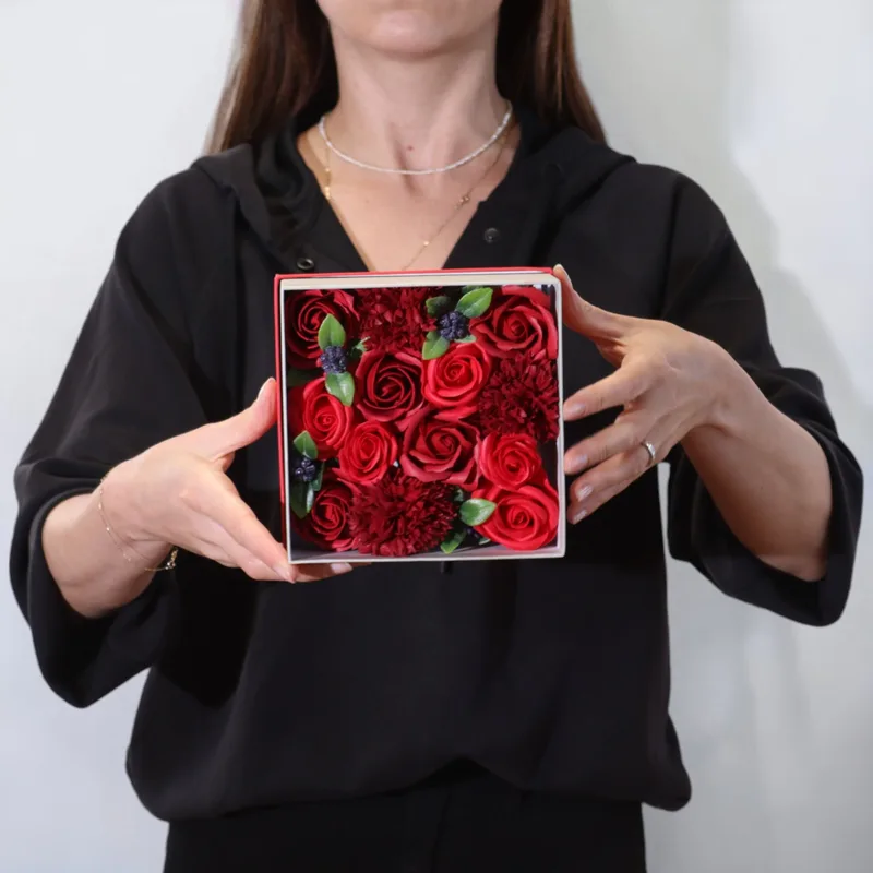Square Scatola Classic Red Roses — foto 1