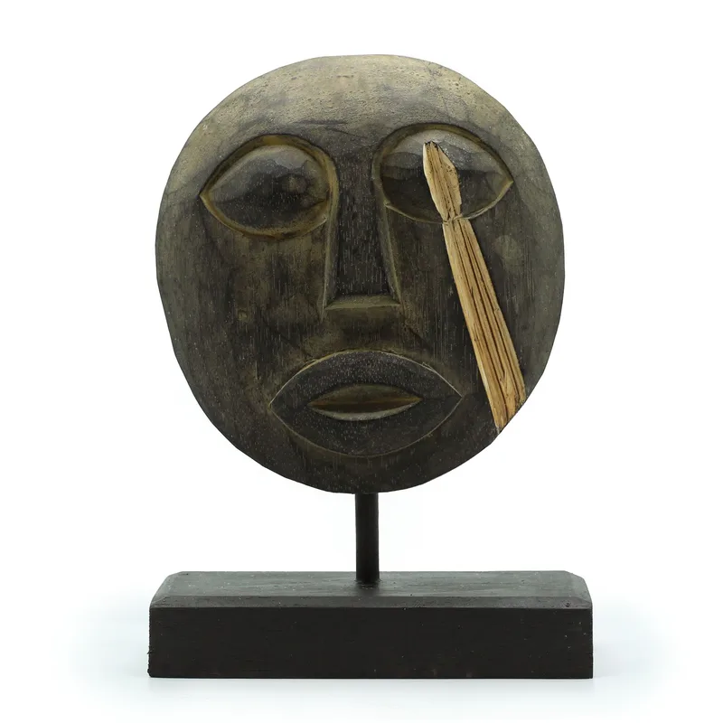 Timor Tribal Decorative Mask Antique 27x20cm