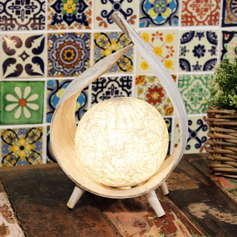Naturale Coconut Lamp Whitewash Wrapover — foto 1