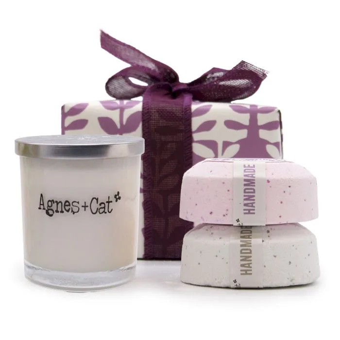Gift Scatola Moonstone Candela + Provence & Tè and Roses