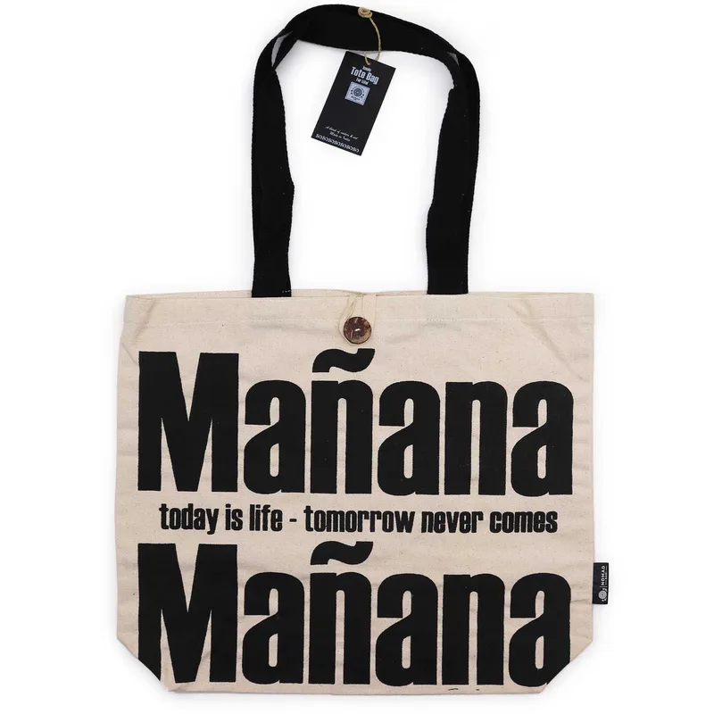 Nomad Sari Iconic Classic Tote Bag - Mañana Mañana - Naturale 10oz