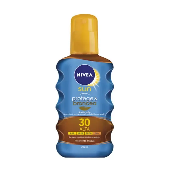 Nivea Sun Spray Solare Protect And Bronze Spf30 200ml