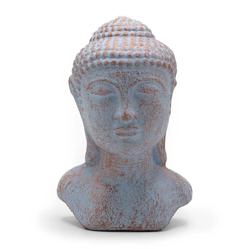 Tranquility Buddha Head Blu Copper