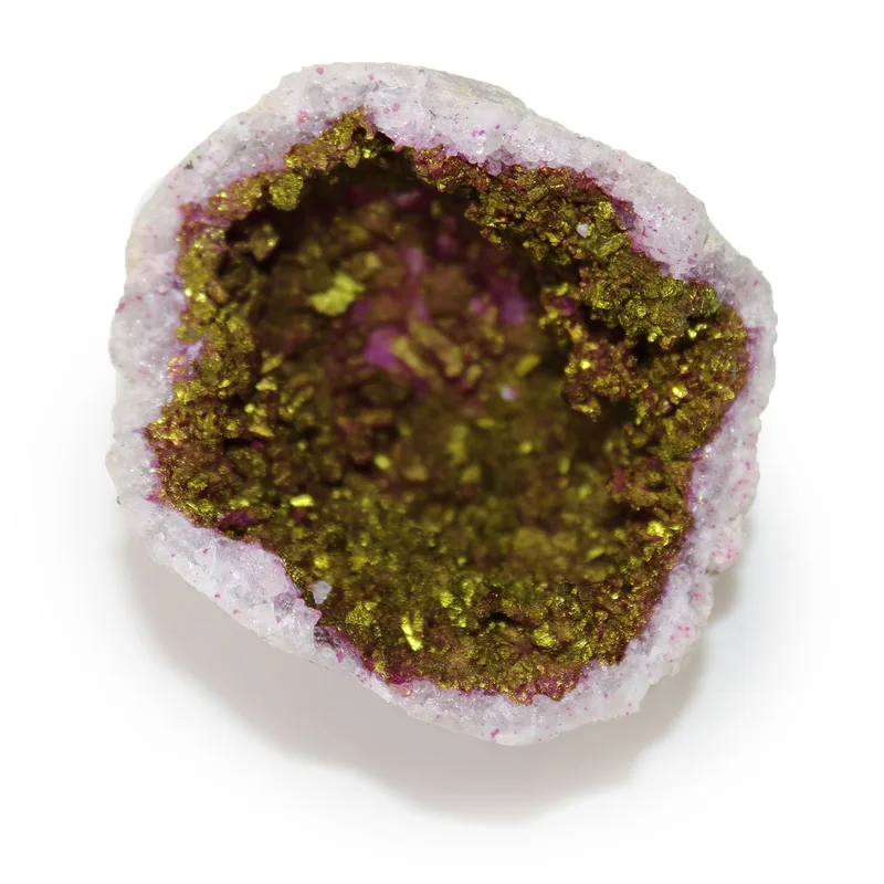 Coloured Calsite Geodes Pink & Oro