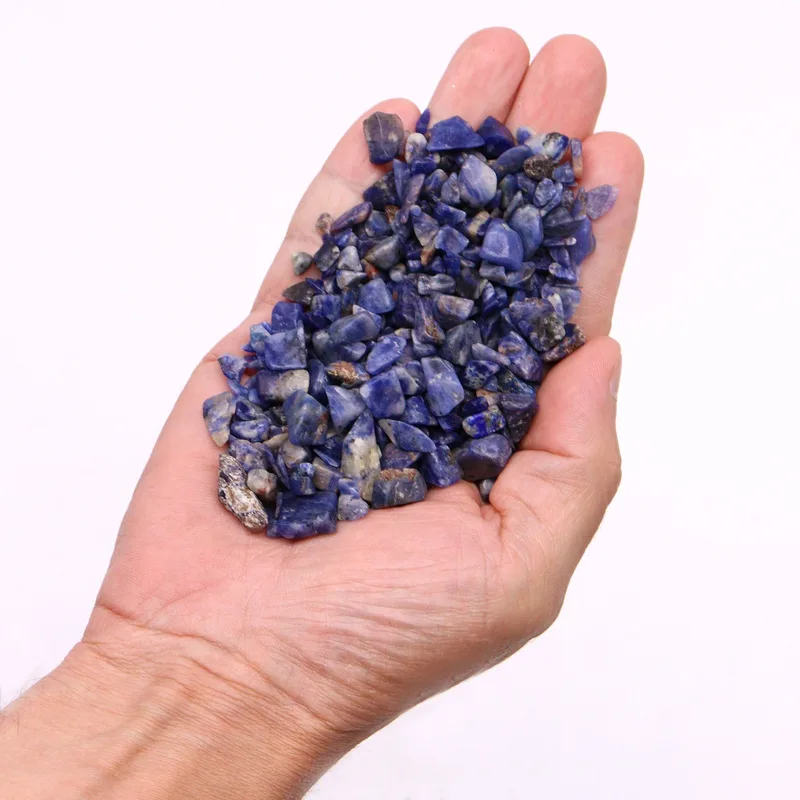 Sodalite Chips Gemstone Chips Bulk - 1KG — foto 2
