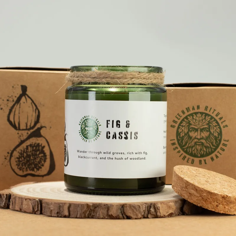 Greenman Woodwick Soy Candela Crushed Fig & Cassis — foto 3