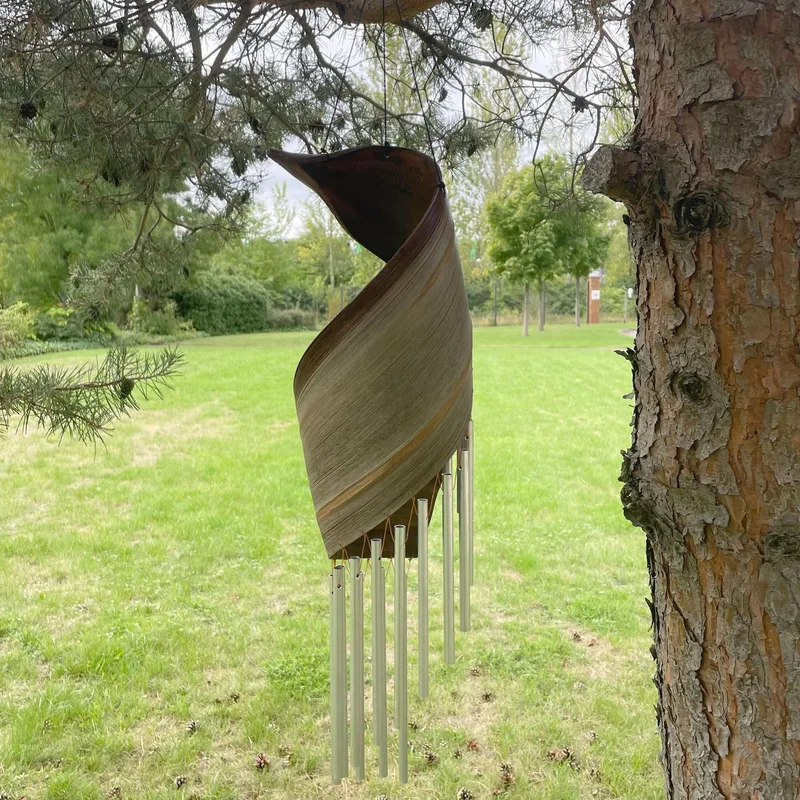 Coconut Leaf Wind Chimes Naturale — foto 1