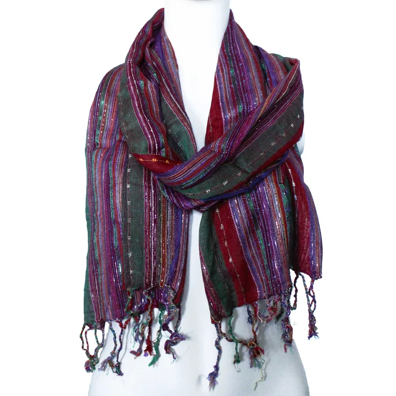 Indian Boho Scarves - 50x180cm - Random Greens — foto 1